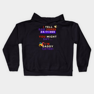 I Tell Dad Jokes 24/7/365 - Design 2 Kids Hoodie